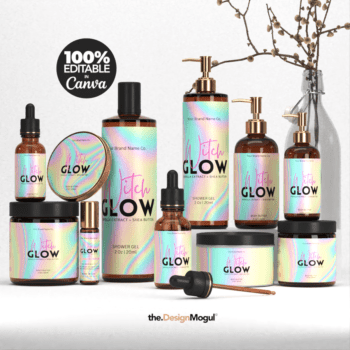 Editable Body Product Labels CANVA, DIY Cosmetic Labels, Editable Cosmetic Labels, Label, Cosmetic Label Printable - Witch Glo